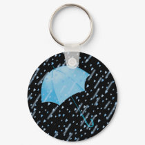 BLUE UMBRELLA SHOWERS OF LOVE by SHARON SHARPE keychains