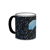 BLUE UMBRELLA SHOWERS OF LOVE by SHARON SHARPE mugs
