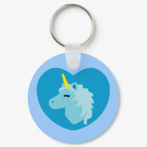 Blue Unicorn keychains by toxiferous Blue Unicorn keychains