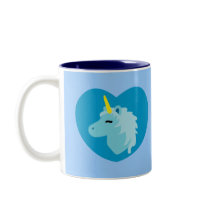 Blue Unicorn mugs by toxiferous Blue Unicorn mugs