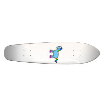 Blue unicorn skateboards