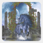 Blue Unicorn Sticker