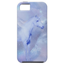 Blue Unicorn with wings fantasy iPhone 5 Cover