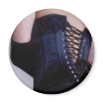 Blue Velvet Corset Magnet by uniqueandkinky Blue Velvet Corset Magnet