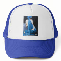 Blue Velvet Mesh Hat
