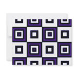 Blue Vertigo Checkers Invitations