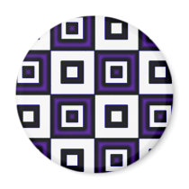 Blue Vertigo Checkers magnets by JaZilla Blue Vertigo Checkers magnets