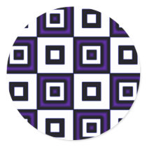 Blue Vertigo Checkers stickers by JaZilla Blue Vertigo Checkers stickers