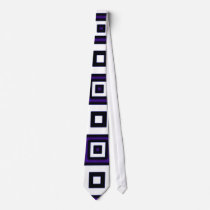 Blue Vertigo Checkers Custom Ties