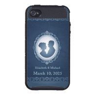 Blue Victorian Gothic Cameo iPhone 4 Skinit Case iPhone 4/4S Covers