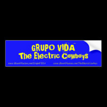 Blue VIDA Bumper Sticker bumper stickers