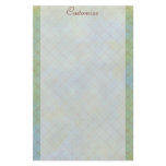 Blue Vintage Antique Diamond Net Stationery