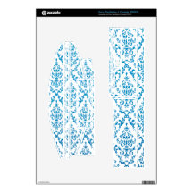 Blue Vintage Flowers Skin For The PS3 Console