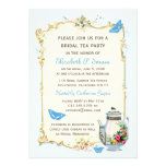 Blue Vintage French Bridal Tea Party Card