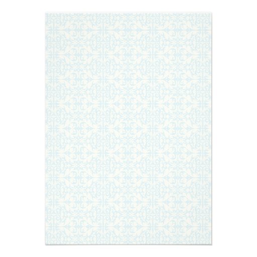 Blue Vintage French Bridal Tea Party Card
