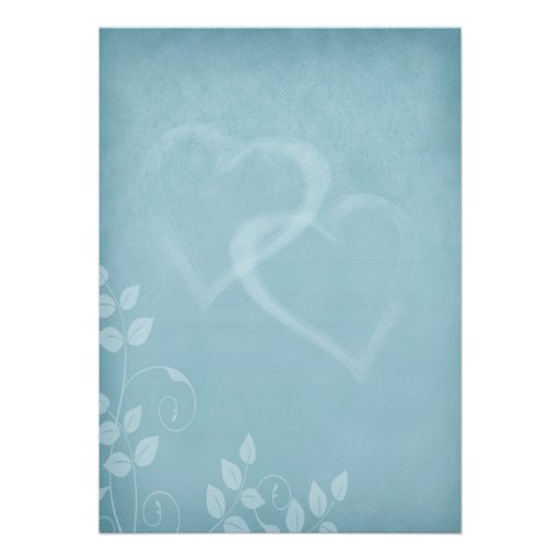 Blue Vintage Wedding Invites
