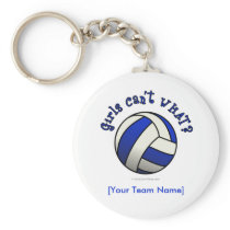 Blue Volleyball keychains