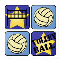 Blue Volleyball posters by mikaushop Blue Volleyball posters