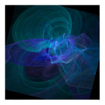 Blue Vortex Poster posters