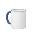 Blue "WAFFLES" Coffee Mug by transearth Blue "WAFFLES" Coffee Mug