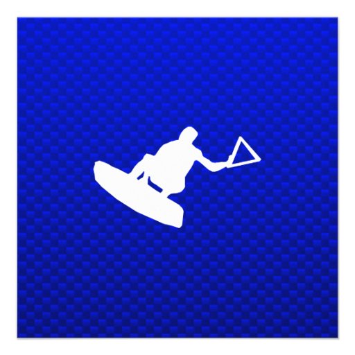 Blue Wakeboarder Personalized Announcement