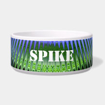 Blue Water Abstract ~ Dog Bowl