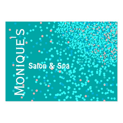 Blue Water Abstract Spa salon gift certificate Business Card Template