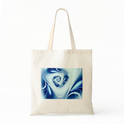 Blue Water Canvas Bags by fraktalina2