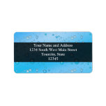 Blue Water Bubbles Personalized Address Labels