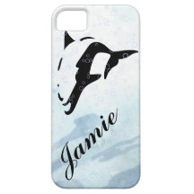 blue water DOLPHIN  iphone covers iPhone 5 Cover