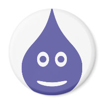 blue water drop icon magnets