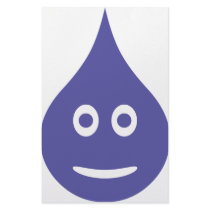blue water drop icon stationery