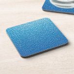 Blue Water Droplets Abstract Pattern Coasters