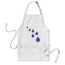 blue water drops icon aprons