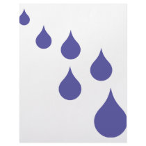 blue water drops icon letterhead