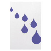 blue water drops icon stationery