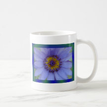 Blue Water Lily Flower Mug