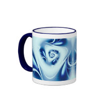Blue Water mugs by fraktalina2 Blue Water mugs