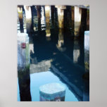 Blue Water Pier Print