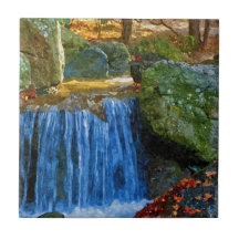 Blue Water Spring Ceramic Tile