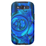 Blue water stream, abstract samsung galaxy SIII cover