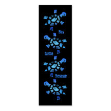 Blue Water Turtle Rescue vertical Business Cards