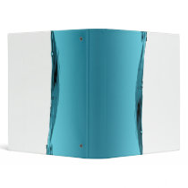 Blue water wave vinyl binder