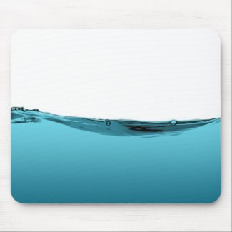 Blue water wave mousepad