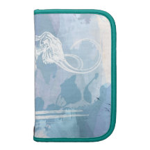 Blue Watercolor Elephant Skeleton Planner