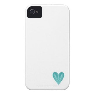 Blue Watercolor Heart casemate_case