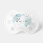Blue Watercolor Splatter Abstract Pacifiers