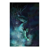 Blue Waters - print by Flynn_the_Cat Blue Waters - print