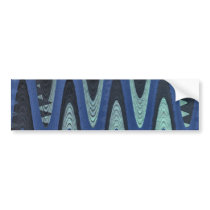 blue wave abstract bumper stickers by DonnaGrayson blue wave abstract bumper stickers
