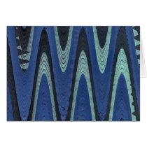 blue wave abstract cards